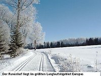 Der Runenhof liegt im größten Langlaufskigebiet Europas